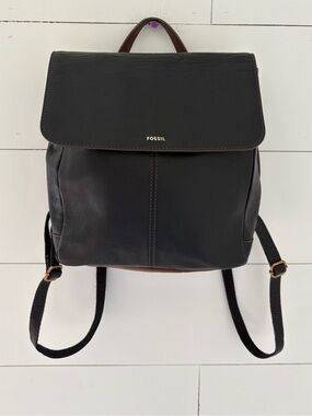 Fossil Claire Leather Backpack